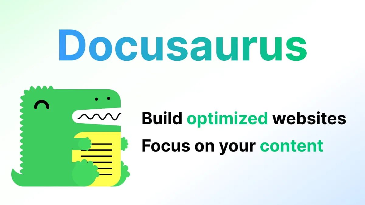 หน้าเว็บ official ของ Docusaurus